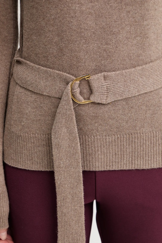 Marciano Guess sweter z dodatkiem wełny AFRAH brązowy 5BGR23.5893Z