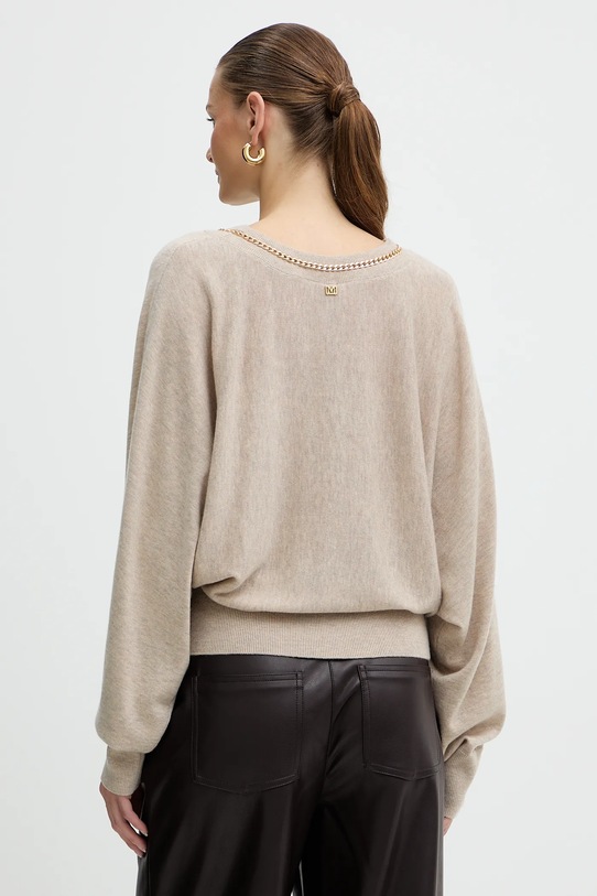 Odzież Marciano Guess sweter z dodatkiem wełny ABEL 5BGR02.5782Z beżowy