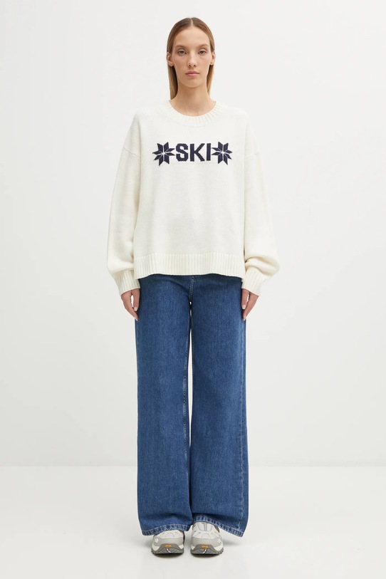 Helly Hansen sweter z dodatkiem wełny BLISS 54604 beżowy