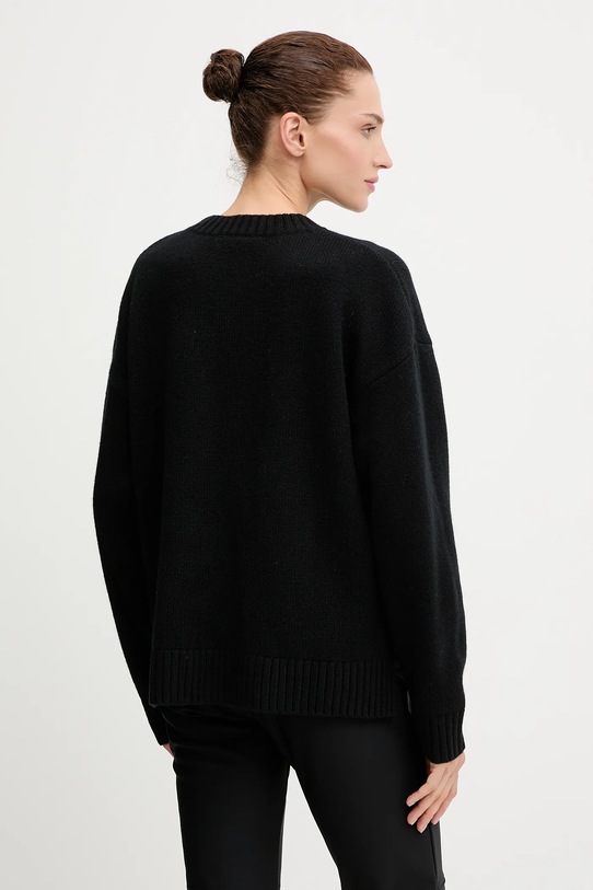 Odzież Helly Hansen sweter z dodatkiem wełny BLISS 54604 czarny