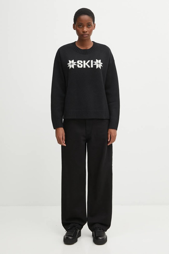 Helly Hansen sweter z dodatkiem wełny BLISS 54604 czarny