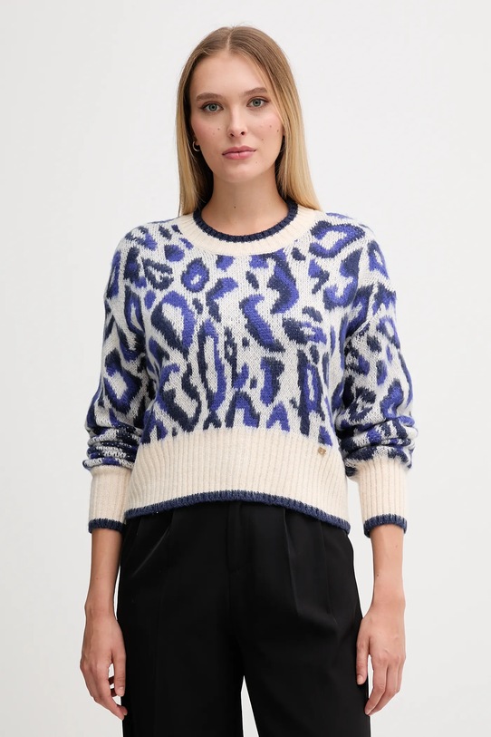 Gaudi pulover grosime medie albastru 521BD53042