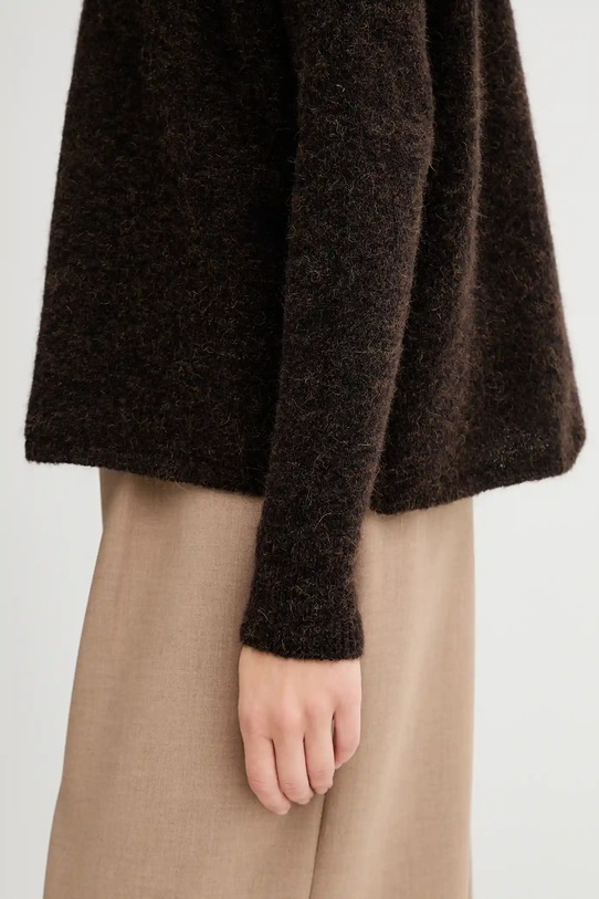 Sessun sweter z wełną 24109009 brązowy