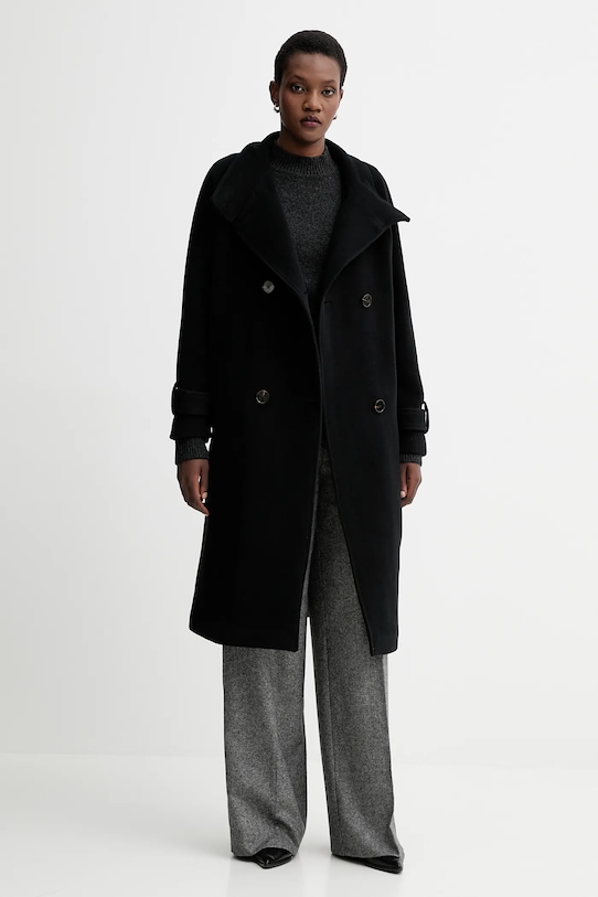 Sessun sweter wełniany 25109005 szary AW25