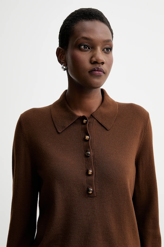 Шерстяной свитер Sessun коричневый 25109022