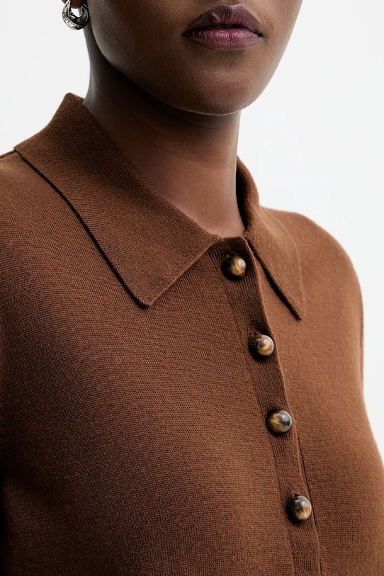 Шерстяной свитер Sessun 25109022 коричневый