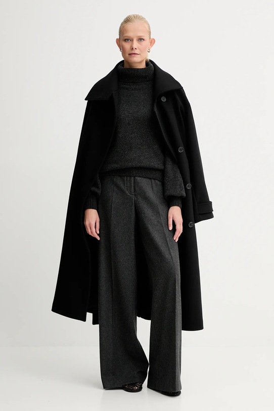 Sessun sweter wełniany 25109034 szary AW25