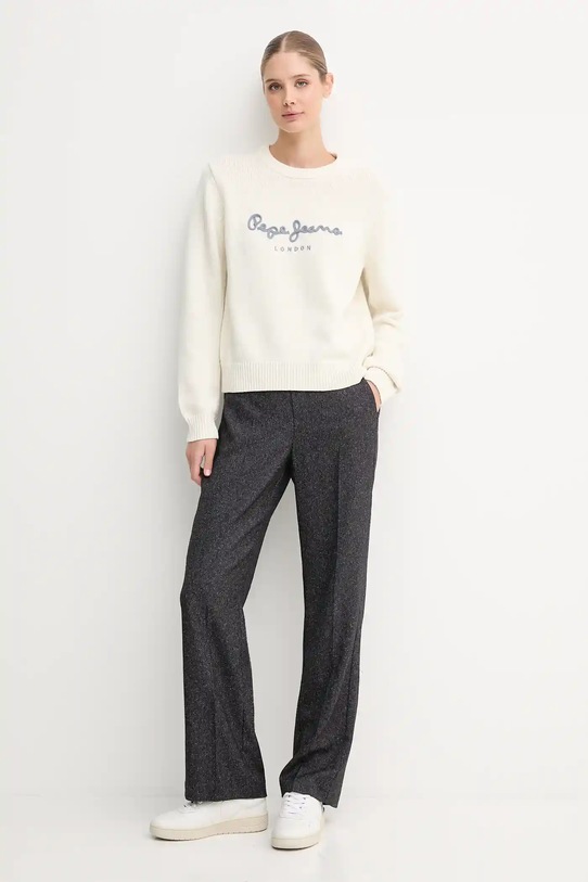 Pepe Jeans pulover de bumbac PL7000024 bej AW25