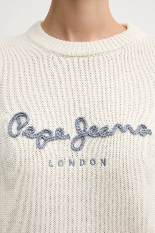 Pepe Jeans pulover de bumbac PL7000024 bej