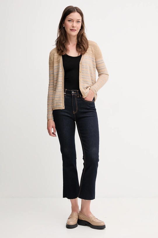 Pepe Jeans kardigan PL7000034 brązowy AW25