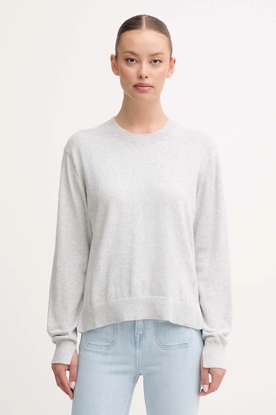 Sveter s prímesou vlny Pepe Jeans s prímesou vlny sivá PL7000035