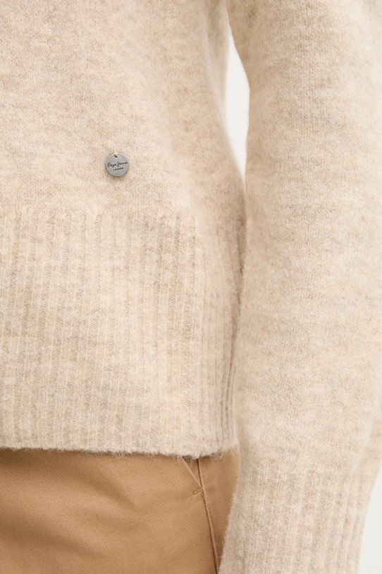 Pepe Jeans sweter z domieszką wełny PL7000031 beżowy