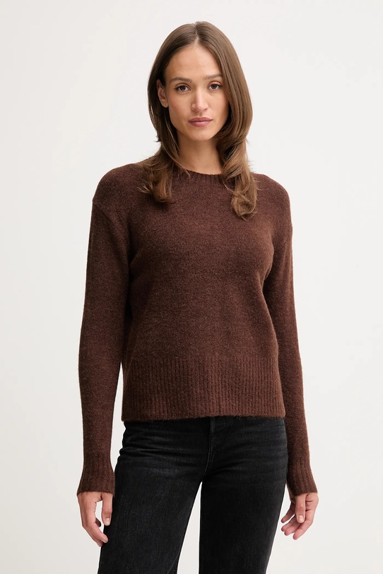 Свитер с примесью шерсти Pepe Jeans меланж коричневый PL7000031
