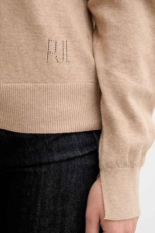 Pepe Jeans sweter z domieszką kaszmiru PL7000036 beżowy