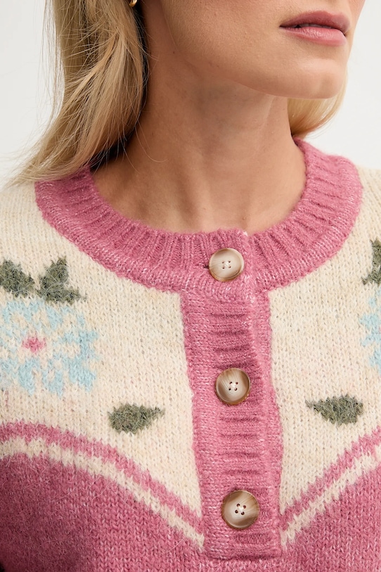 Свитер с добавлением шерсти Pepe Jeans PL7000041 розовый