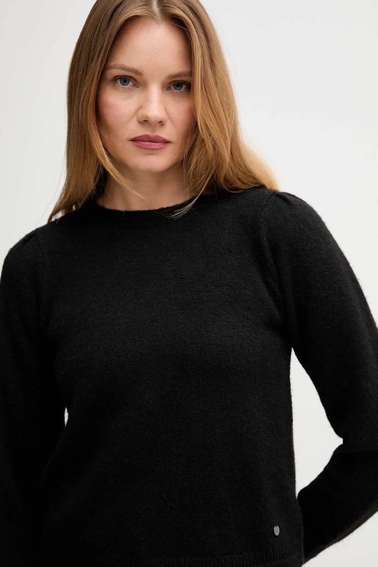 Pepe Jeans sweter z domieszką wełny czarny PL7000045