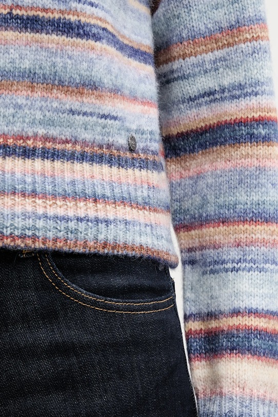 Pepe Jeans sweter z domieszką wełny PL7000057 niebieski