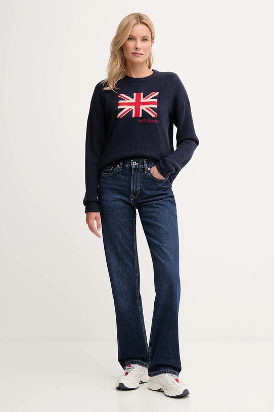 Pepe Jeans sweter PL7000058 granatowy AW25