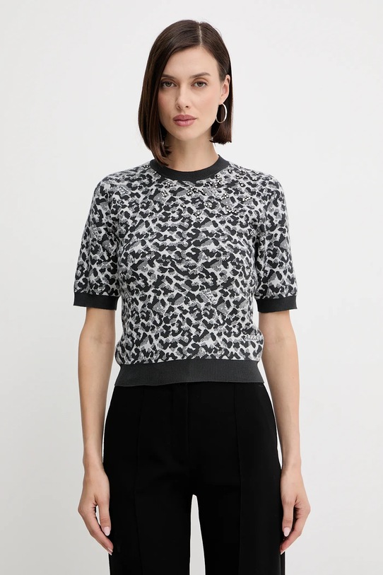 Twinset sweter pozostałe szary 252AP3232