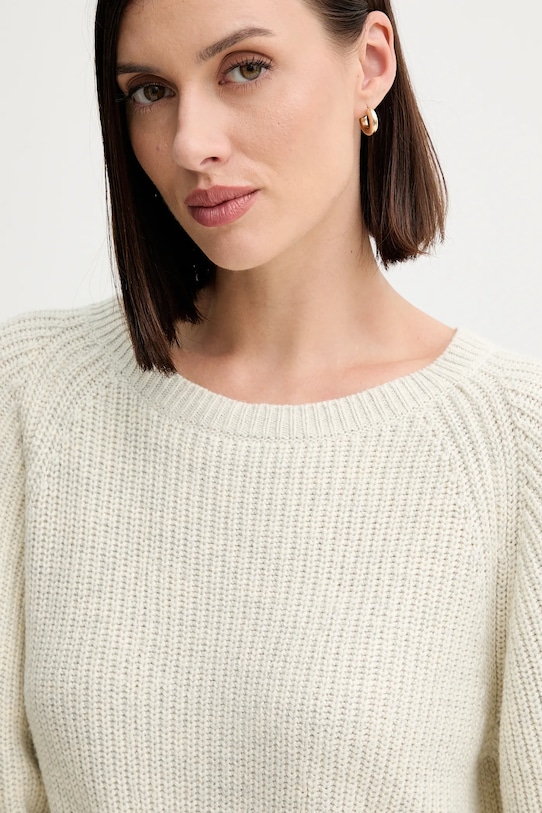 Свитер с примесью шерсти Twinset бежевый 252AP3240