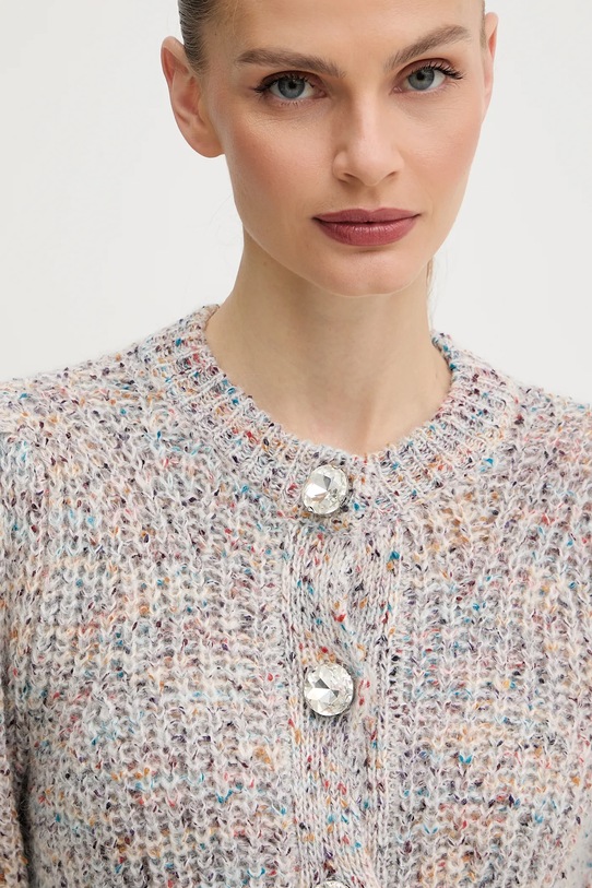 Twinset kardigan z domieszką wełny szary 252AP3060