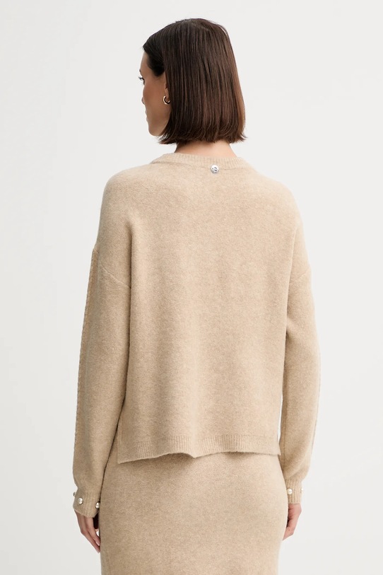 Odzież Twinset sweter z domieszką wełny 252AP3043 beżowy