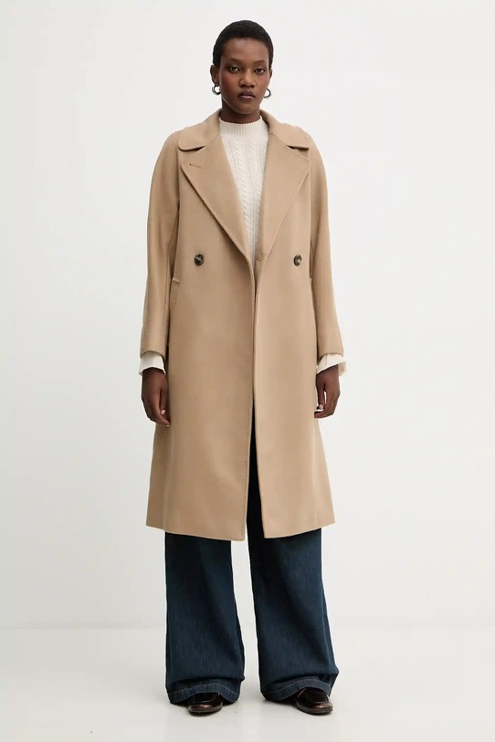 Twinset pulover de lână 252TP3321 bej AW25