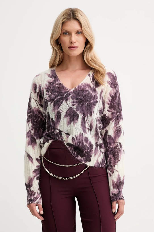 Вовняний светр Twinset тонкий бежевий 252TP3591