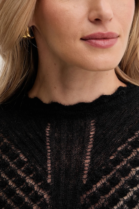 Twinset pulover de lână 252TP3520 negru