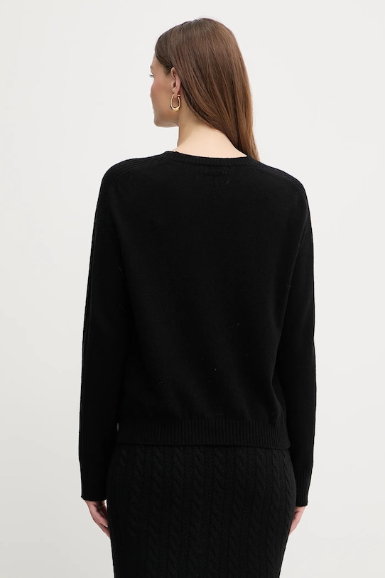 Odzież Twinset sweter wełniany 252TP3495 czarny