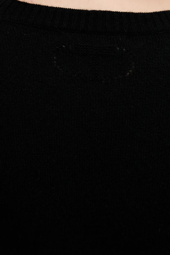 Twinset sweter wełniany 252TP3495 czarny