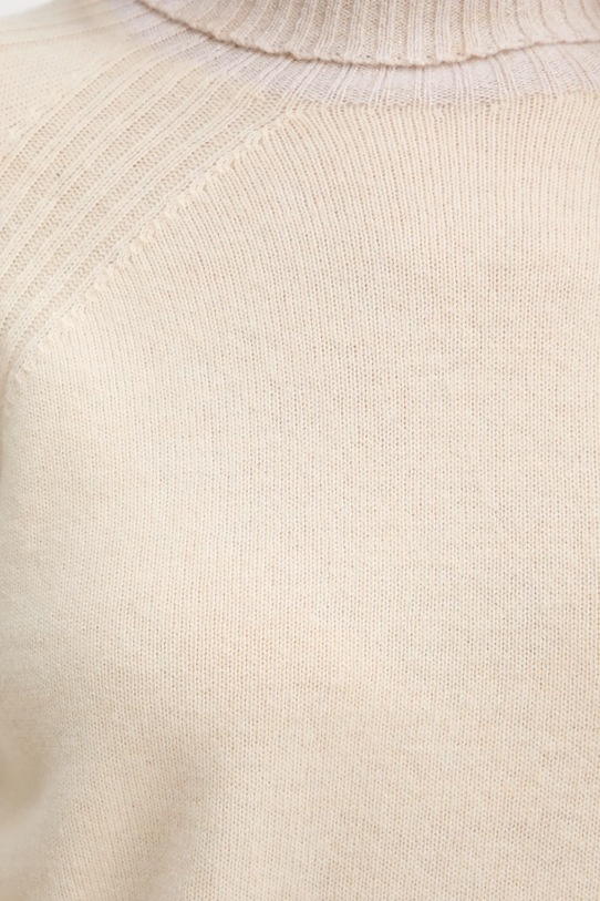 Twinset sweter wełniany 252TP3582 beżowy
