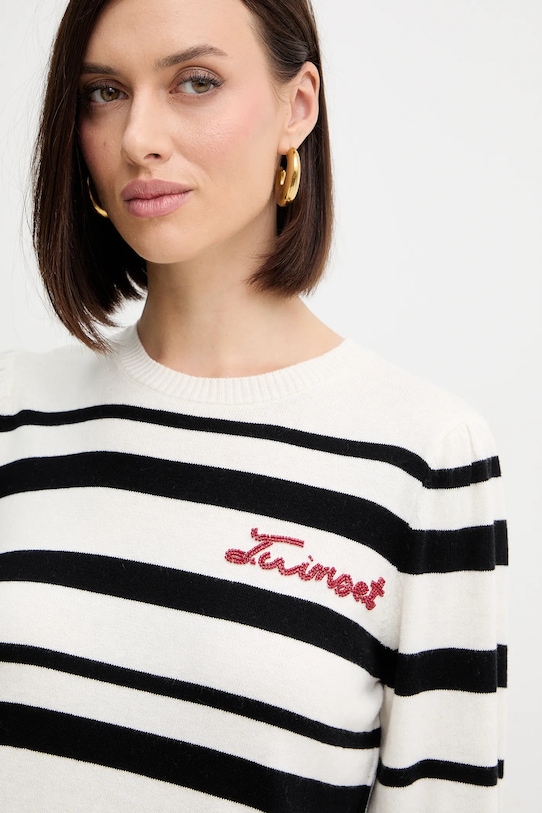 Свитер с примесью кашемира Twinset чёрный 252TP3090