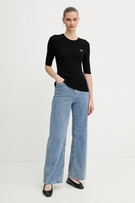 Twinset t-shirt 252TP3240 fekete AW25