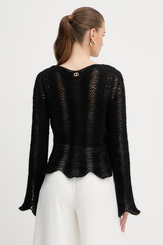 Ruházat Twinset gyapjú pulóver 252TP3524 fekete