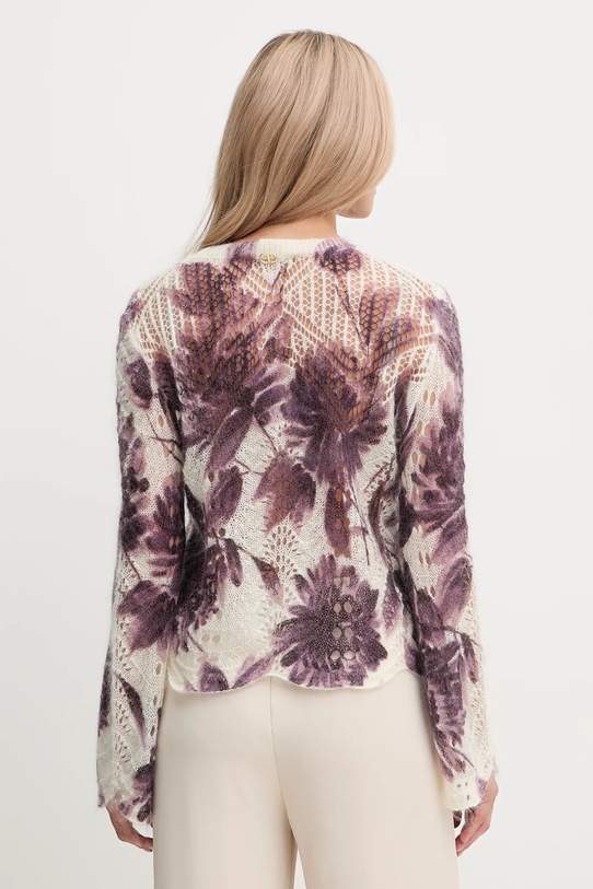 Odzież Twinset sweter wełniany 252TP3590 beżowy