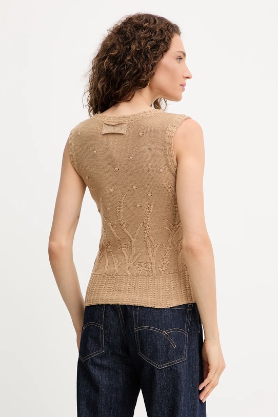 Дрехи Вълнен елек Twinset 252TP3333 кафяв