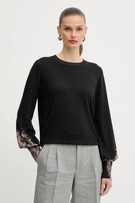 Twinset pulóver apró mintás fekete 252TP3632