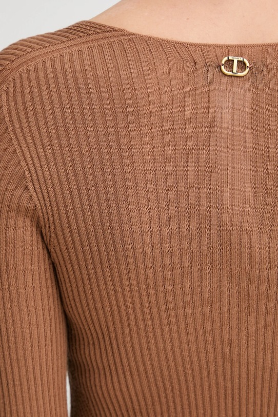 Twinset pulover de lână 252TT3110 maro