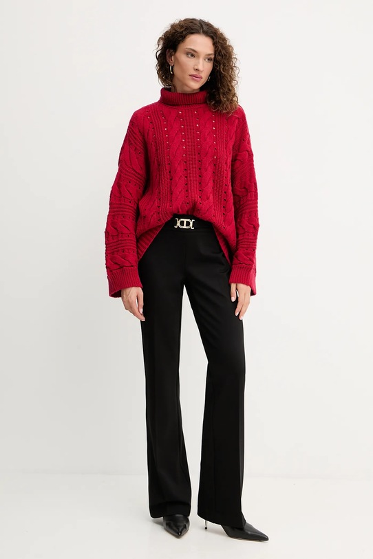 Μάλλινη μπλουζα Twinset 252TT3101 κόκκινο AW25