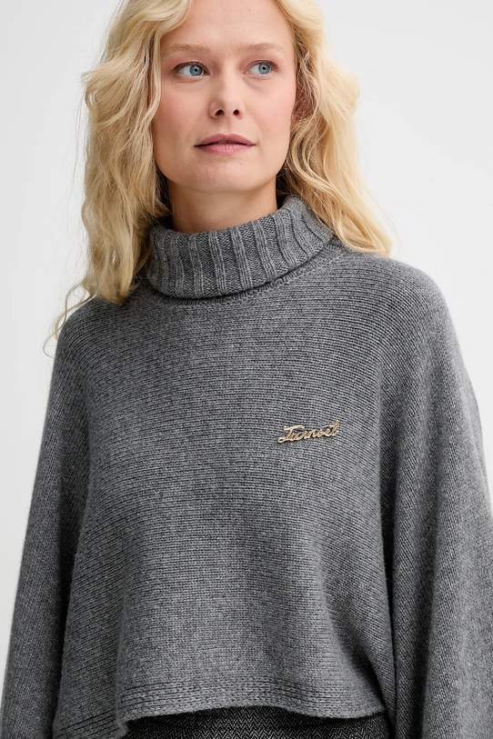 Twinset pulover din amestec de lână gri 252TT3422