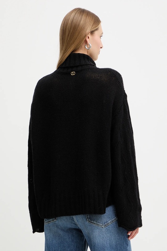 Odzież Twinset sweter z dodatkiem wełny 252TT3424 czarny
