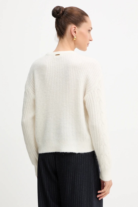 Odzież Twinset sweter z dodatkiem wełny 252LL3HCC beżowy