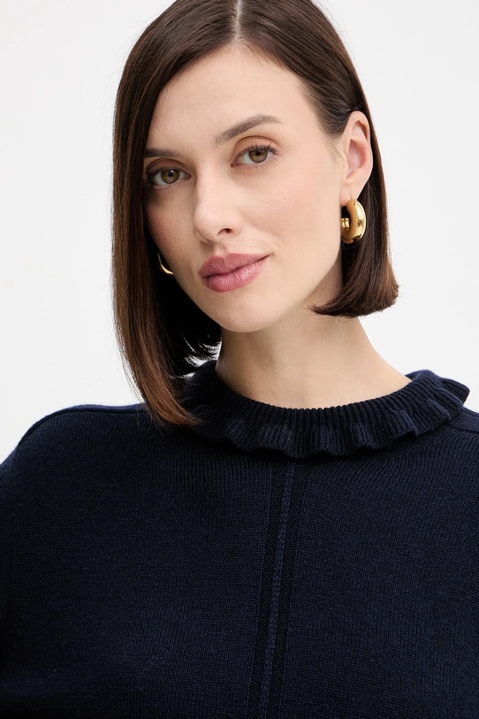 Twinset sweter z wełną granatowy 252TT3350