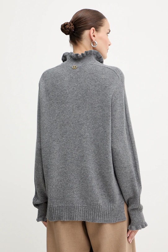 Odzież Twinset sweter z wełną 252TT3350 szary