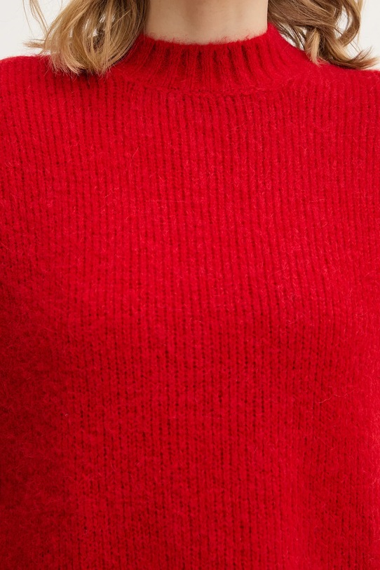 Twinset sweter z wełną 252TT3136 czerwony