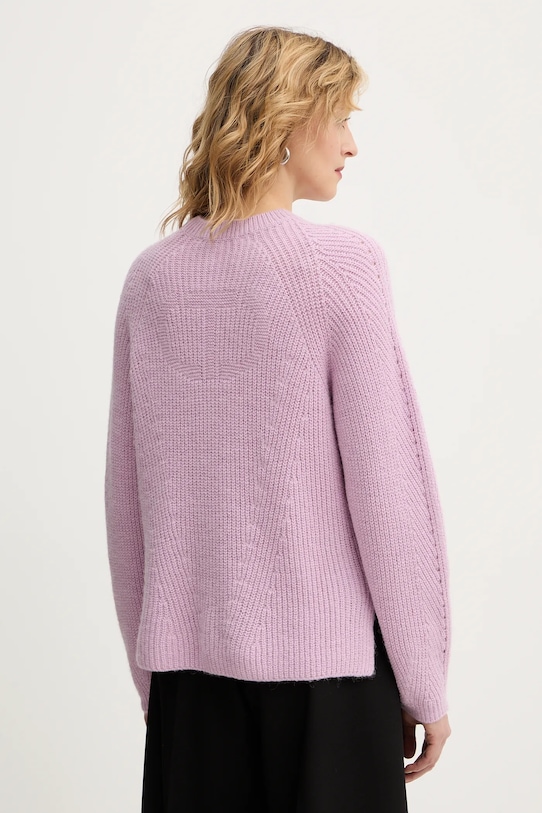 Odzież Twinset sweter z dodatkiem alpaki 252TT3060 różowy