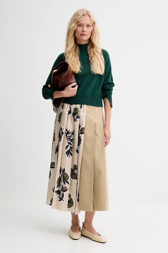 Twinset pulover de cașmir 252TT3531 verde AW25
