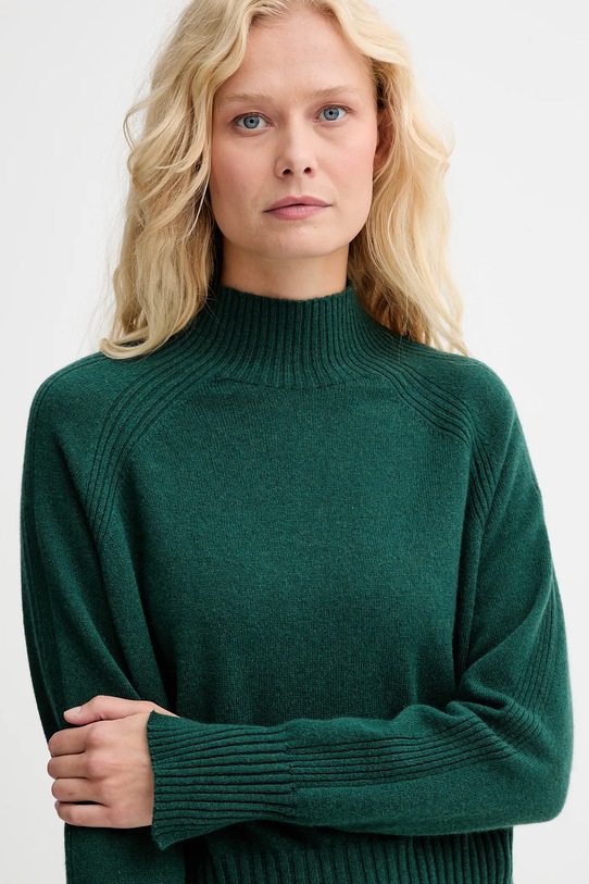 Twinset pulover de cașmir verde 252TT3531