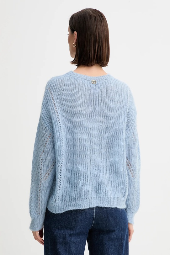 Îmbrăcăminte Twinset pulover de lână 252TT3201 albastru